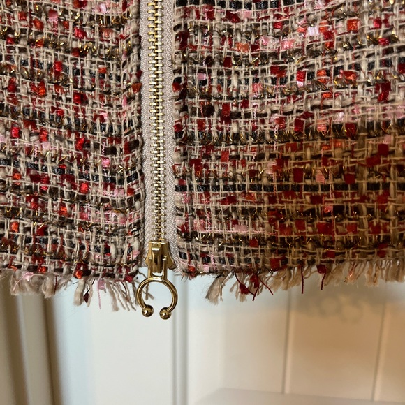 5040-MTT Two Piece  Womens Multi Color Tweed Button Front Jacket & Skirt Sz XS - Picture 11 of 14